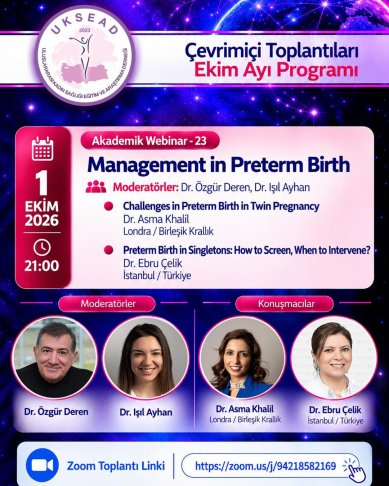 Çevrimiçi Toplantıları Ekim Ayı Programı