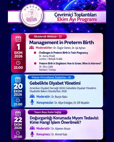 Çevrimiçi Toplantıları Ekim Ayı Programı-2
