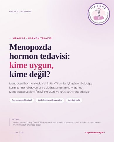 Menopozda Hormon Tedavisi Kime uygun Kime Değil