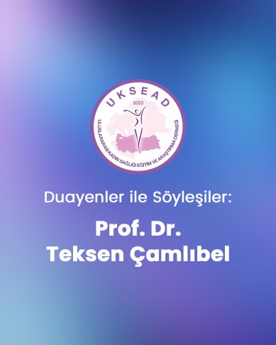 Söyleşi 13: Prof. Dr. Teksen Çamlıbel
